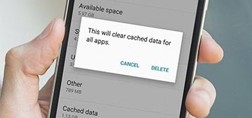 Clear the App Data and Cache